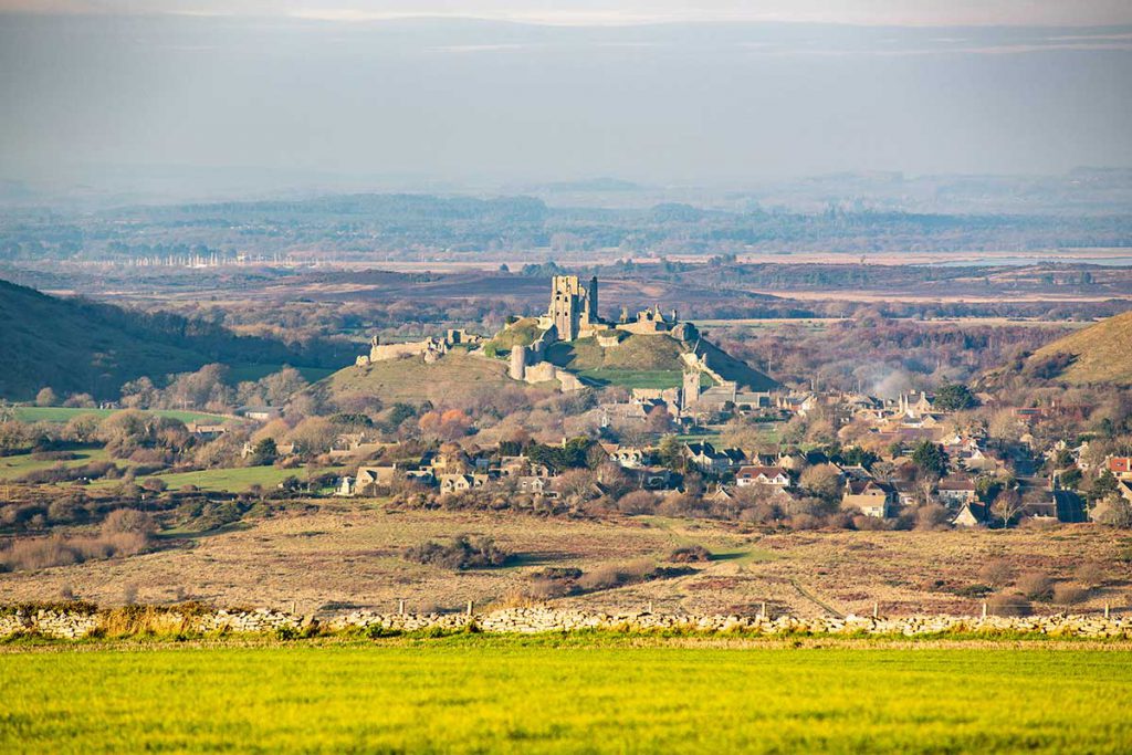 Corfe Castle from Afar – DorsetScouser Photography