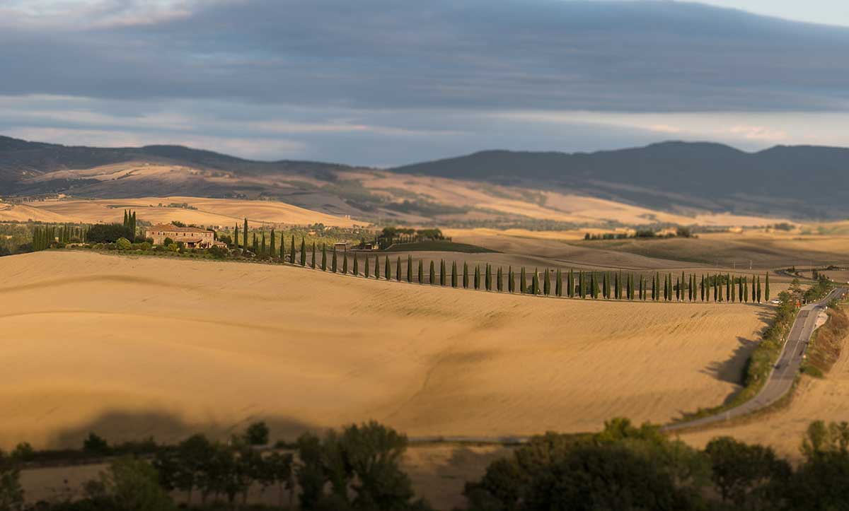 Miniature Tuscan Farmhouse - Tuscany landscape photography by Stephen Banks